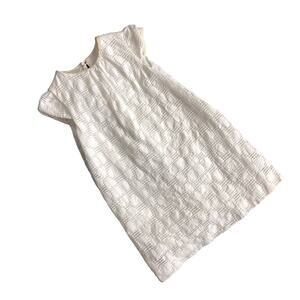 Milly Minis white dot patterned dress size 5